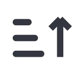 Sort Up SVG Icon